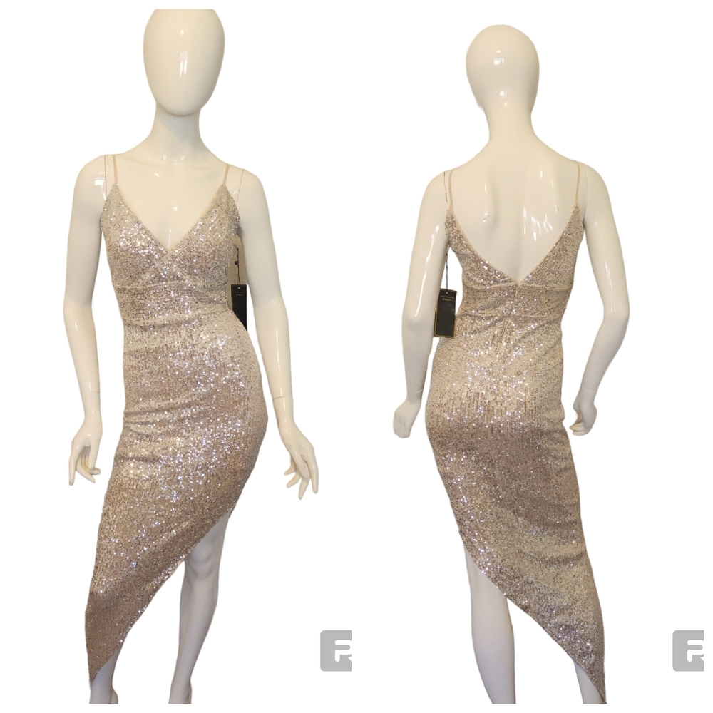 Explosion Turkish Designer Boutique Sequin Spaghetti Sexy Prom Formal Stretchy